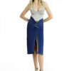 V-Style Midi Skirt